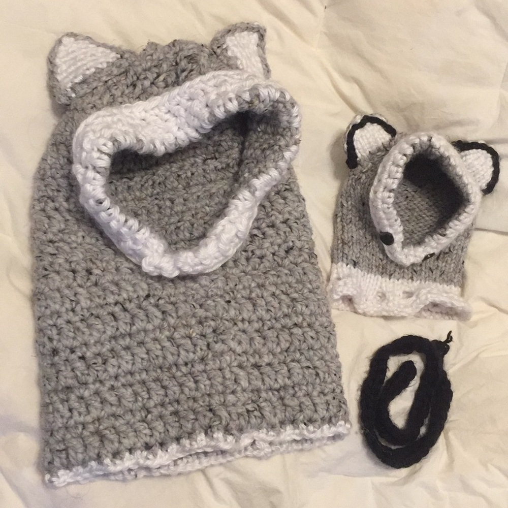 Mommy + me Matching Wolf Hats